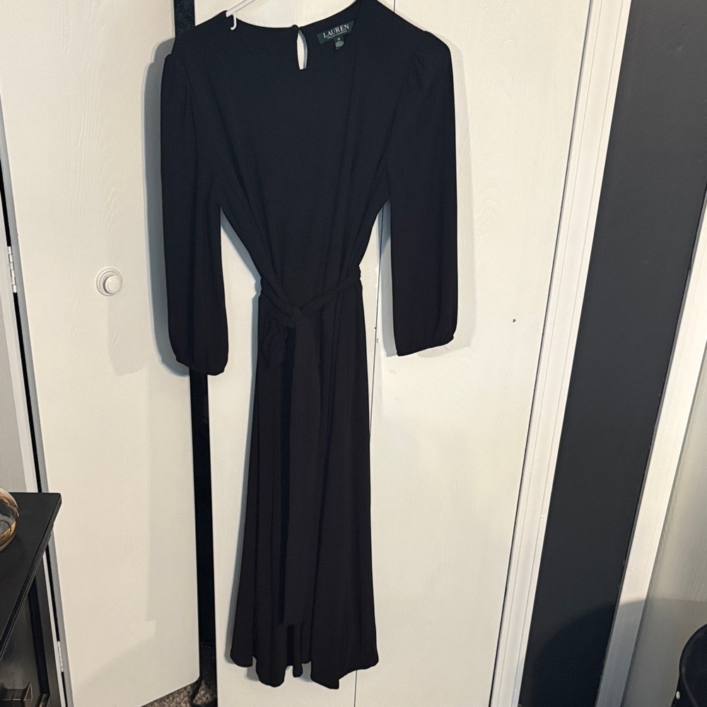 Ralph Lauren Classic Black Long Sleeve Dress